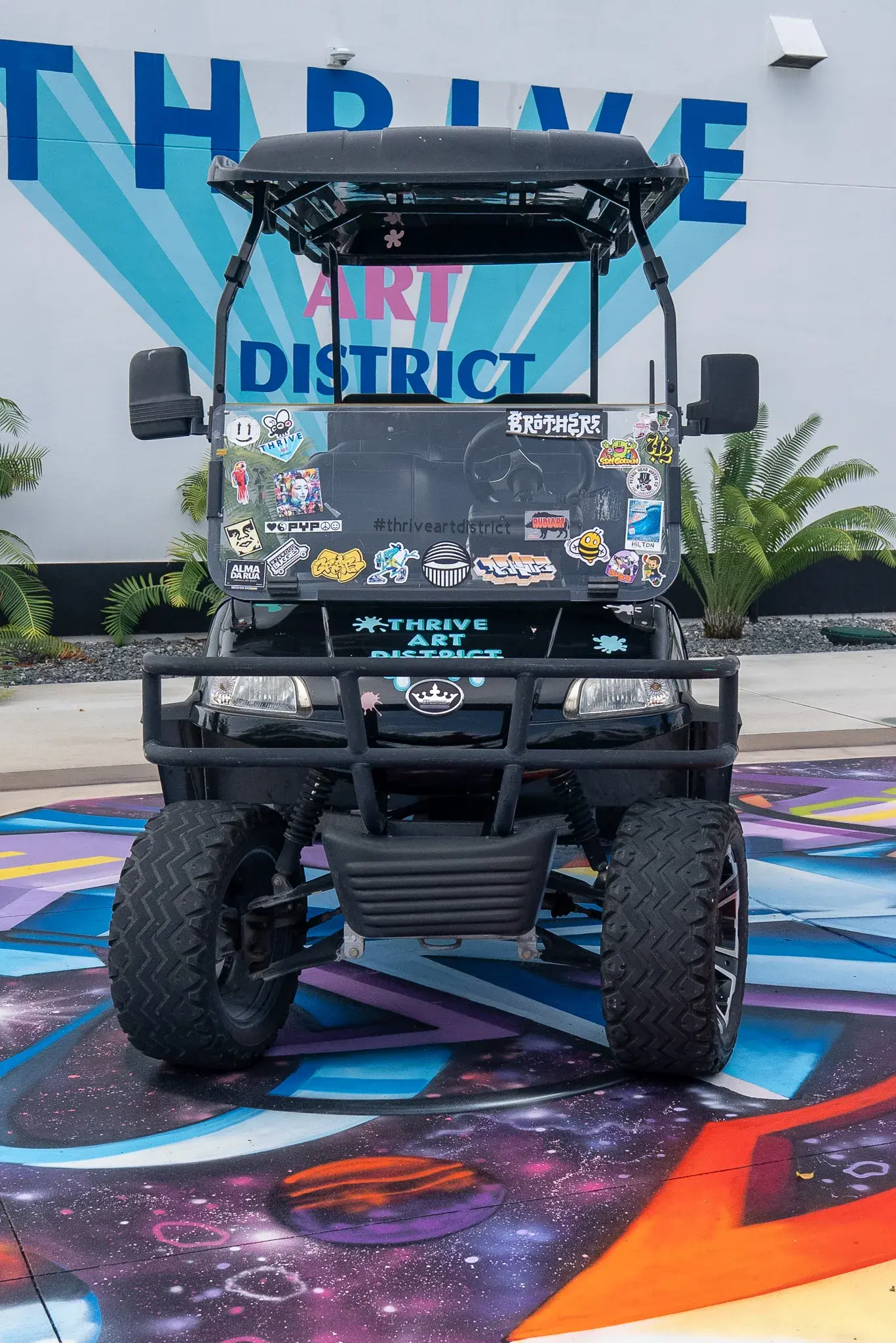 Buggy tour guest seated during the district ride