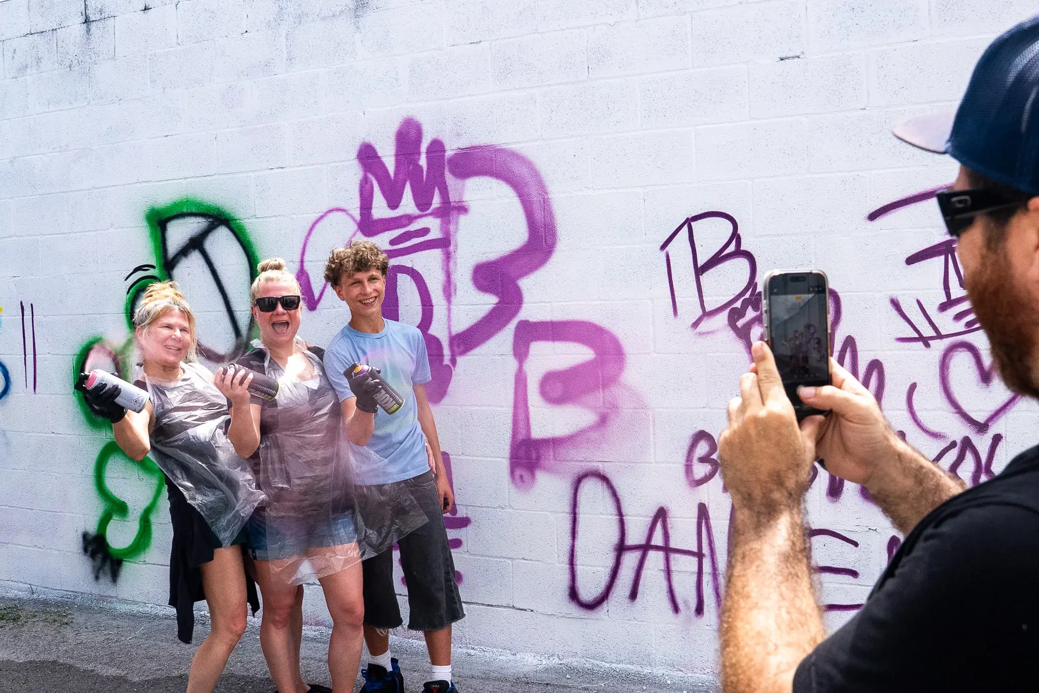 Finished moment from the Thrive District graffiti class