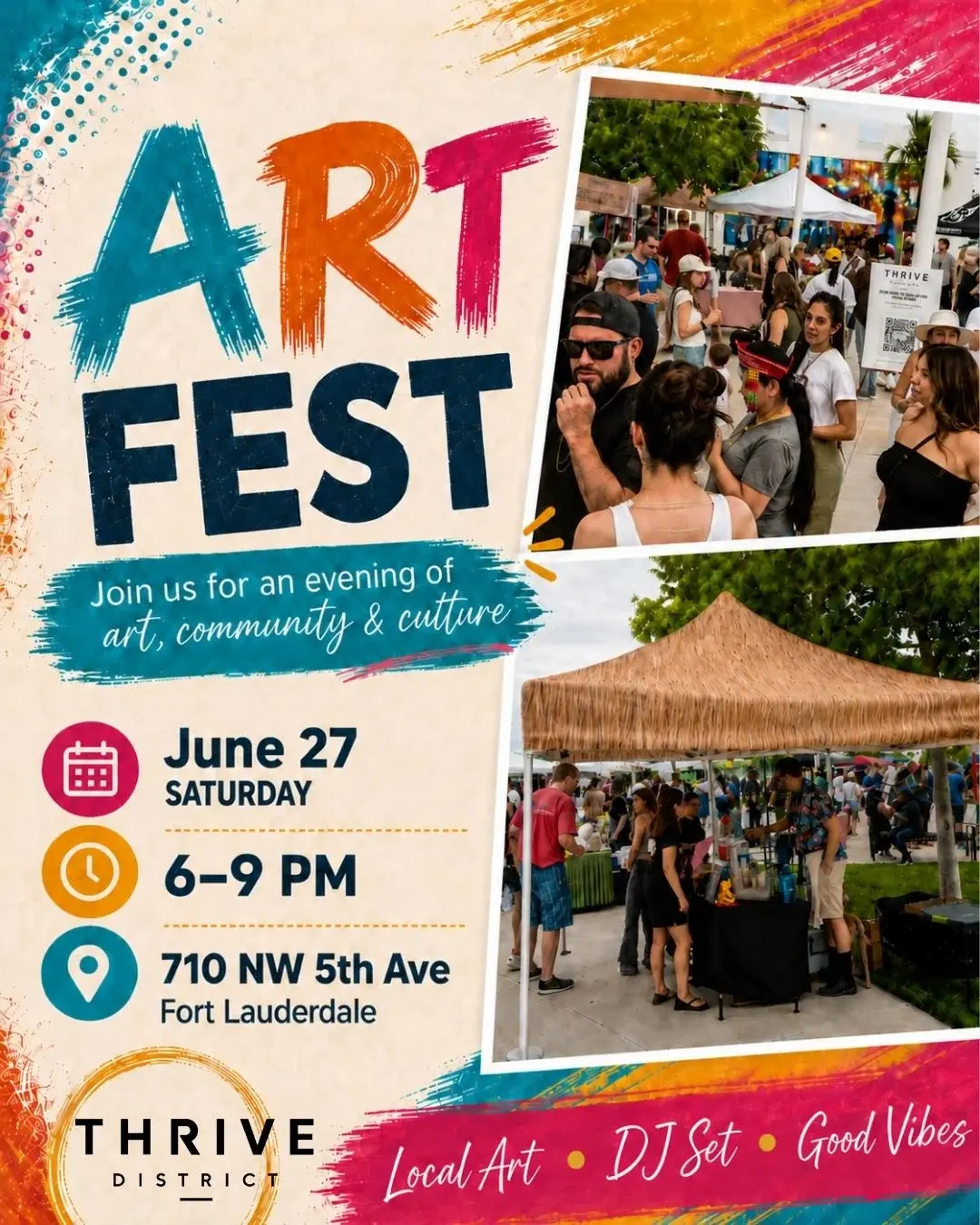 Art Fest at Thrive District flyer