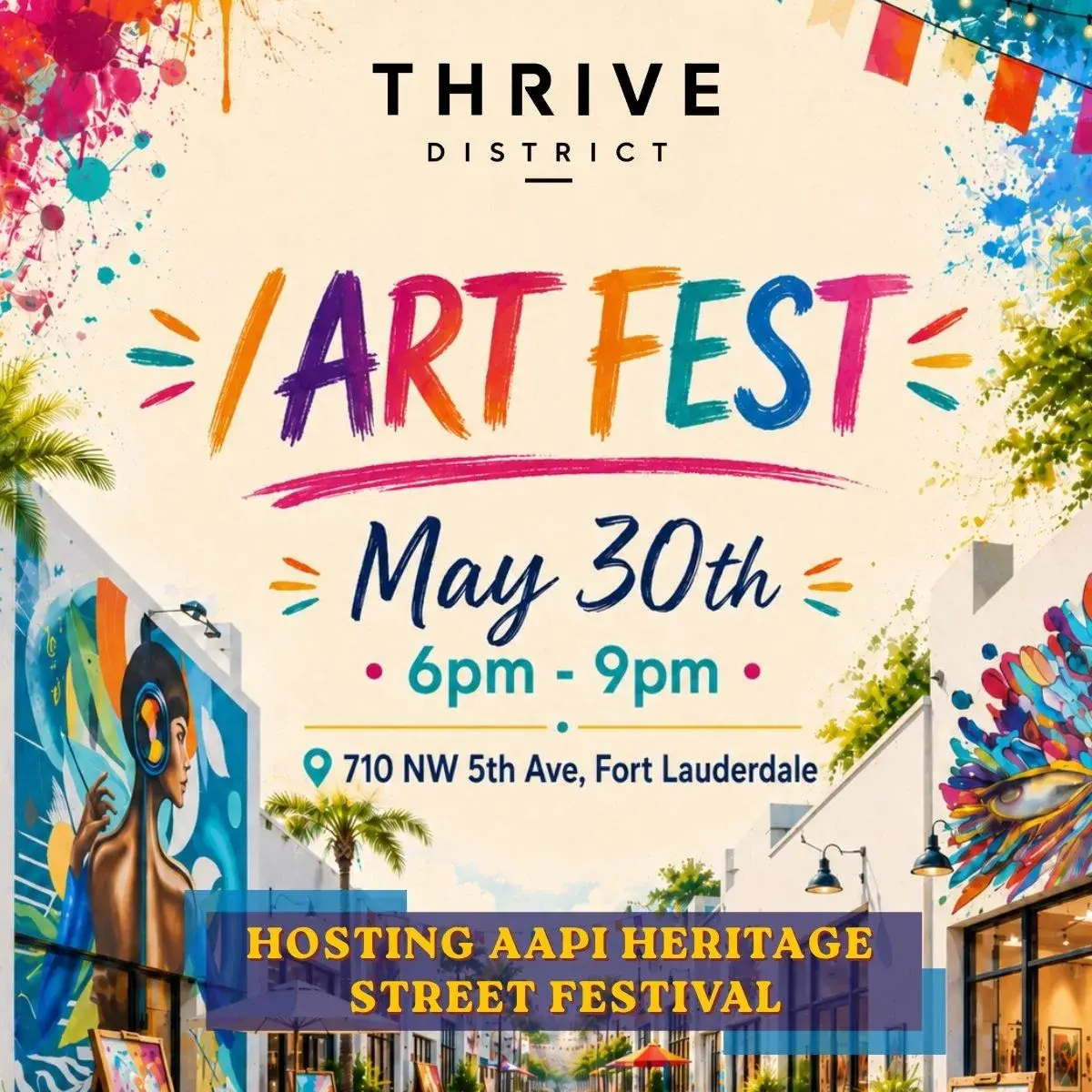 ArtFest feat. AAPI Heritage Street Festival flyer