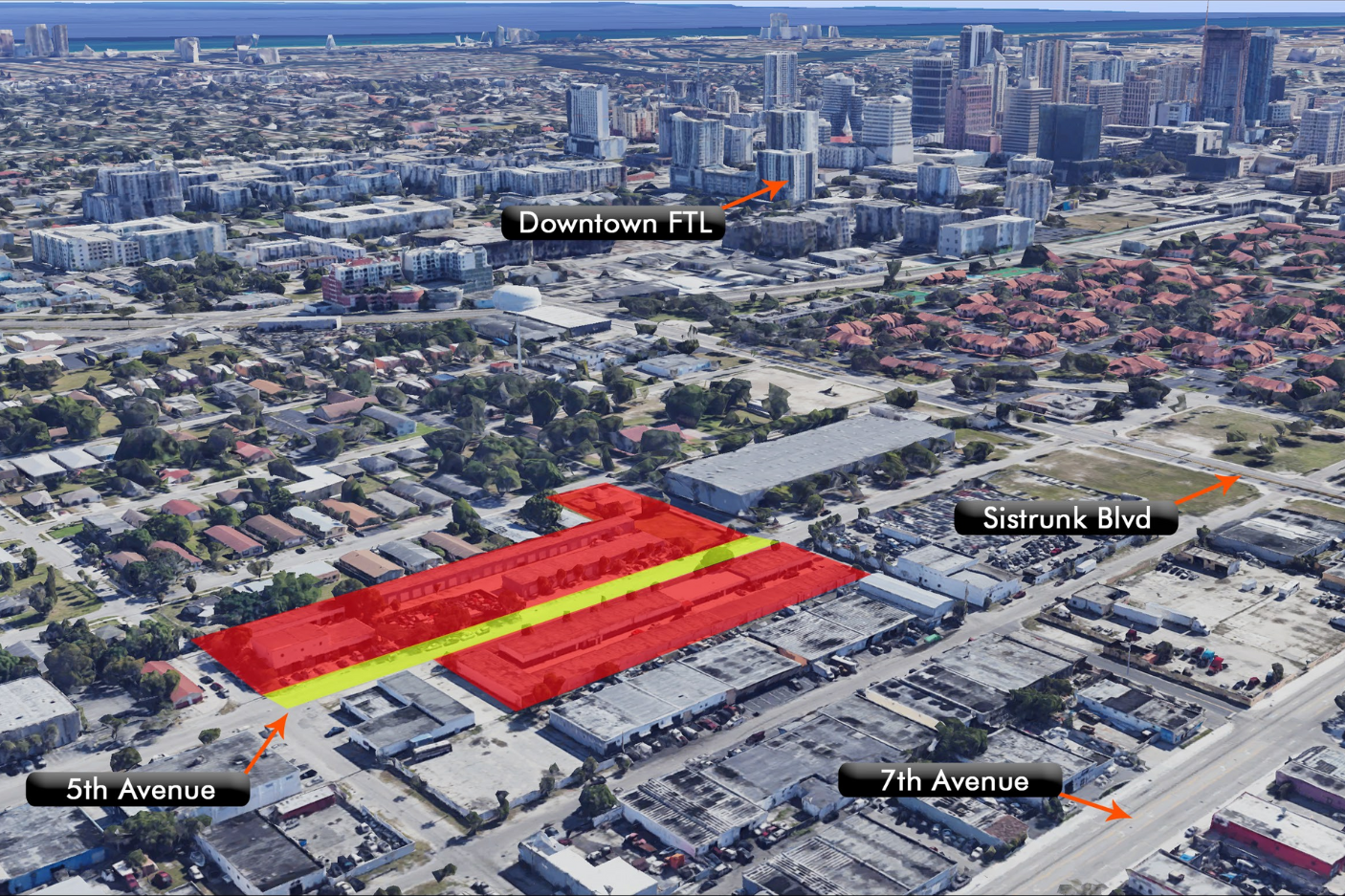 Thrive Art District location map, Fort Lauderdale